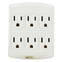 6 Outlet Convertor, Ivory Finish