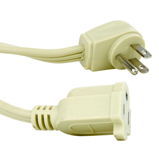 3 Ft Extention Cord, 14/3 Gauge, Beige Finish