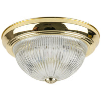 2 Light,  Style, Ceiling Space Collection, Polished Brass Finish