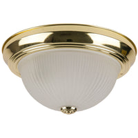 2 Light,  Style, Ceiling Space Collection, Polished Brass Finish