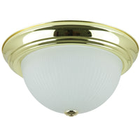 2 Light,  Style, Ceiling Space Collection, Polished Brass Finish