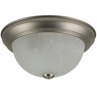 2 Light,  Style, Ceiling Space Collection, Brushed Nickel Finish