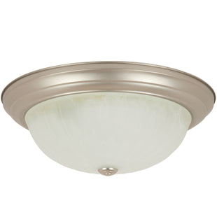 2 Light,  Style, Ceiling Space Collection, Brushed Nickel Finish