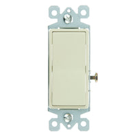 Grounded Rocker Switch Ivory Finish