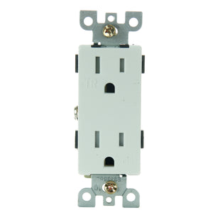 15Amp Gfci Receptacle Tamper Resistant White Finish