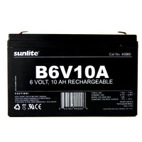 6 Volt 10 Amp Emergency Battery For Exit Sign