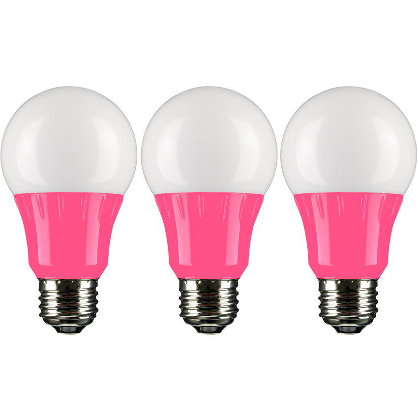 Pink LED A19, 3 Watt