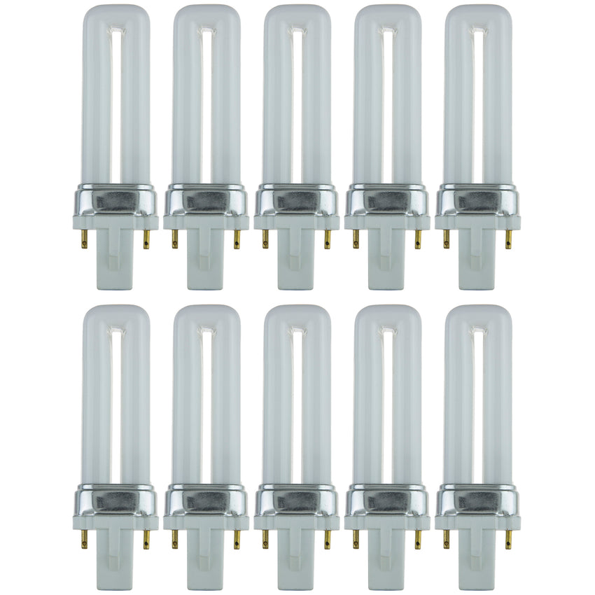 5 Watt, PL 2-Pin Single U-Shaped Twin Tube, 4100K - Cool White