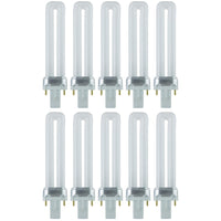 7 Watt, PL 2-Pin Single U-Shaped Twin Tube, 2700K - Warm White