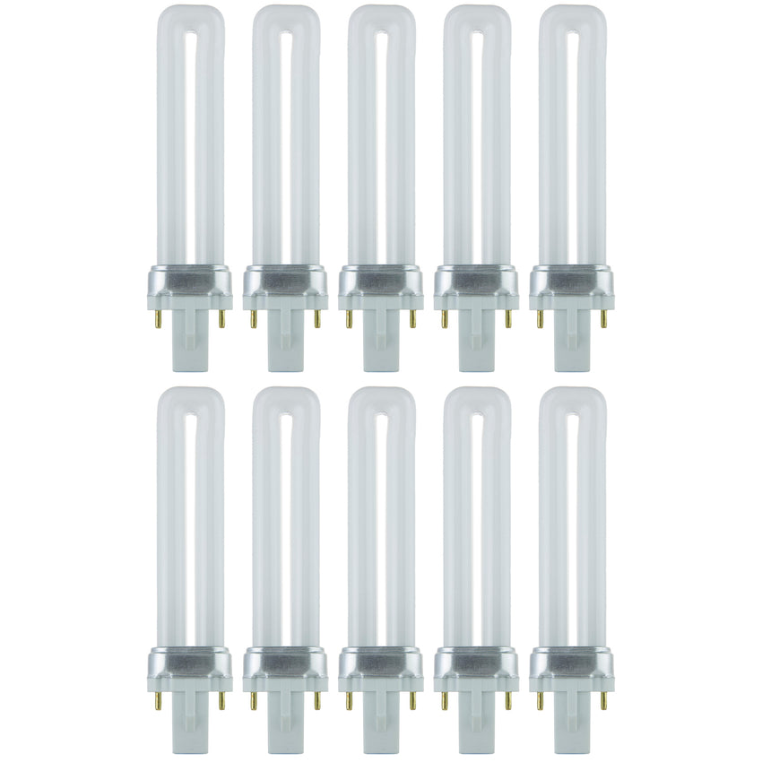 7 Watt, PL 2-Pin Single U-Shaped Twin Tube, 2700K - Warm White