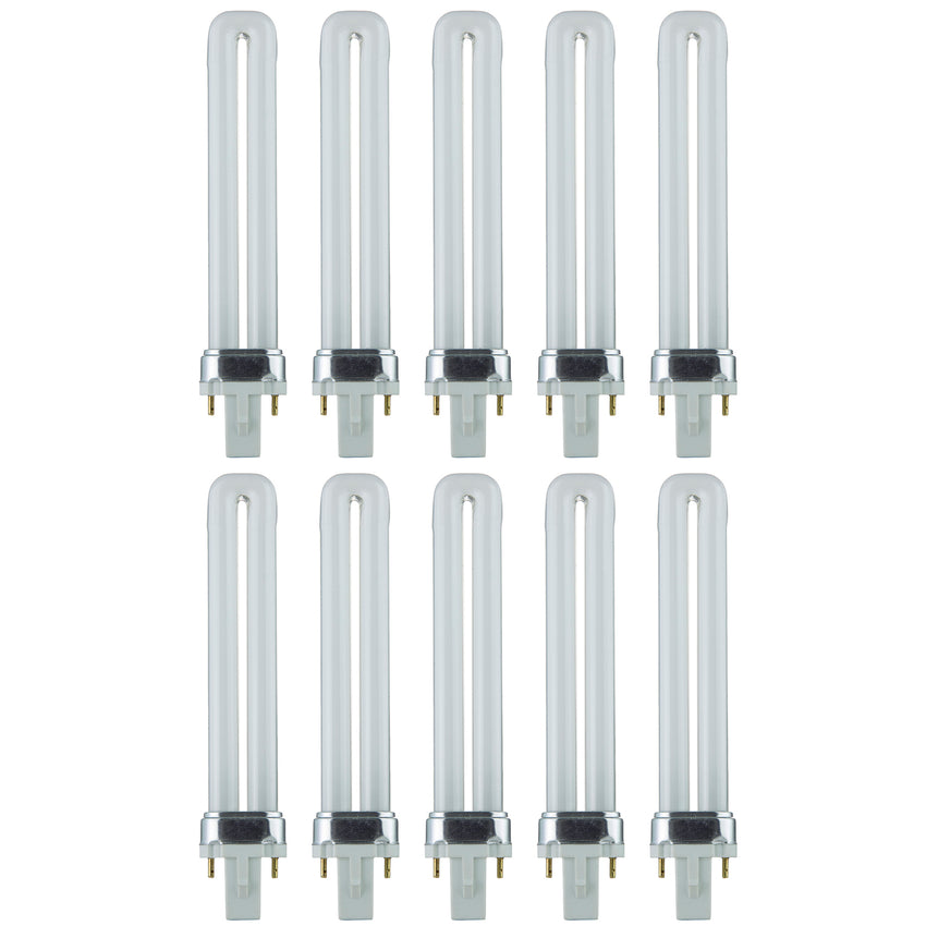 9 Watt, PL 2-Pin Single U-Shaped Twin Tube, 2700K - Warm White