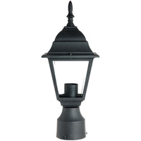 1 Light, Carriage & Coach Style, Pathway Lighting, Black Finish