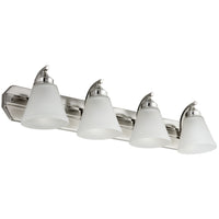 4 Light, Bell Style, Bathroom Fixtures, Brushed Nickel Finish