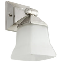 1 Light, Bell Style, Bathroom Fixtures, Brushed Nickel Finish