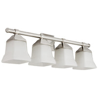 4 Light, Bell Style, Bathroom Fixtures, Brushed Nickel Finish