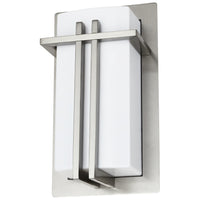 1 Light, Rectangle Style, Sconce, Brushed Nickel Finish