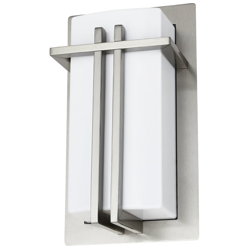 1 Light, Rectangle Style, Sconce, Brushed Nickel Finish