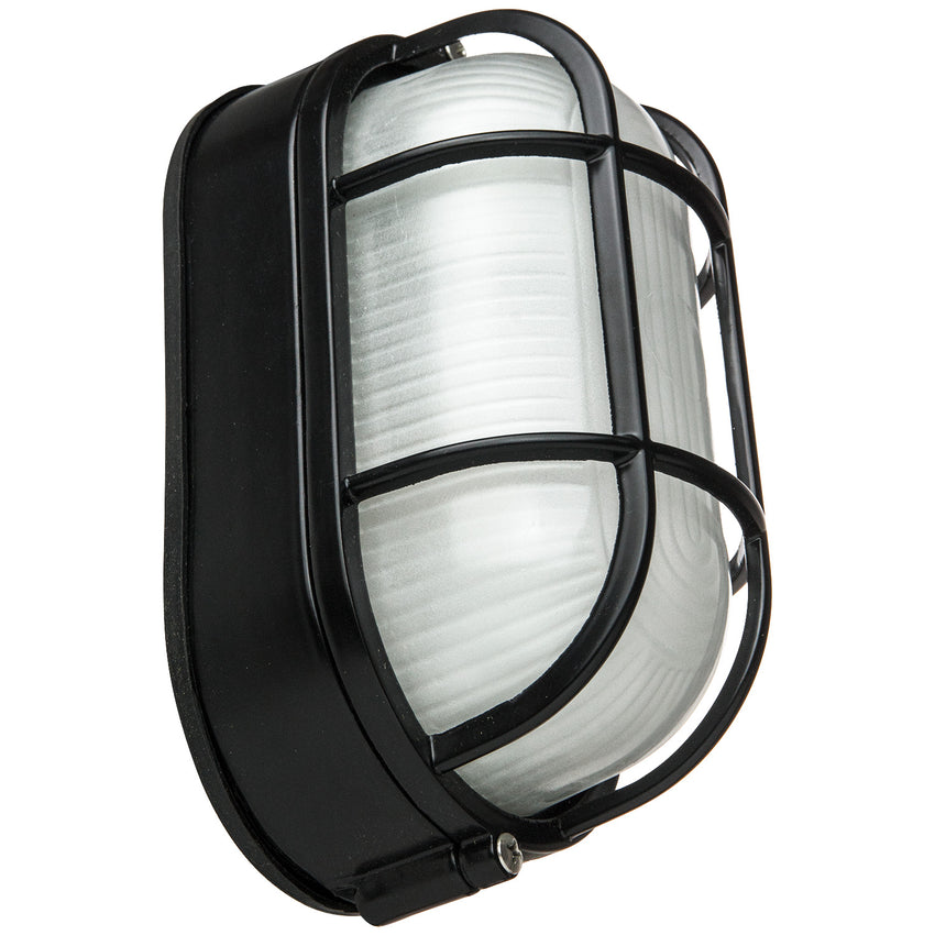 1 Light, Eurostyle Grid Style, Porch Lighting, Black Finish