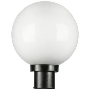 1 Light, Globe Style, Pathway Lighting, White Finish