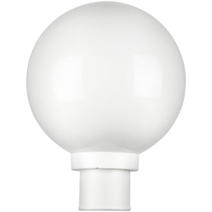 1 Light, Globe Style, Pathway Lighting, White Finish