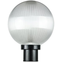 1 Light, Globe Style, Pathway Lighting, Black Finish