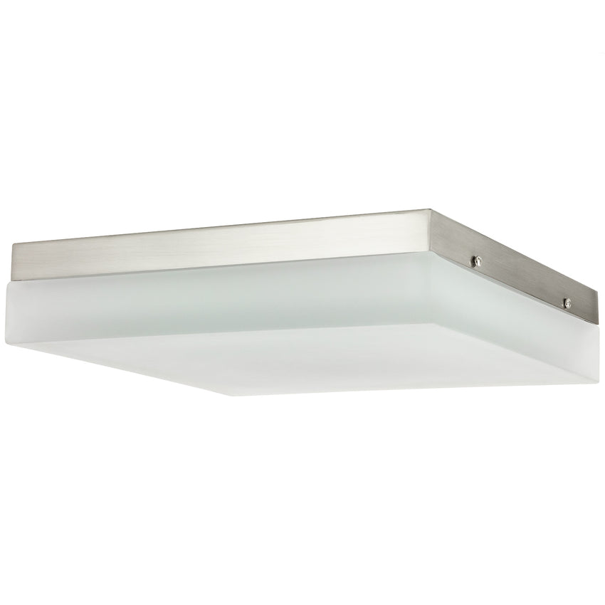 12" Surface Mounted Solid Band Fixture, Brushed Nickel Finish 3000K - Warm White