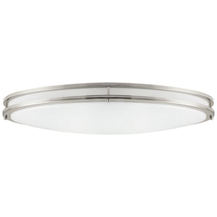 32" Surface Mounted Double Band Fixture, Brushed Nickel Finish CCT Selectable