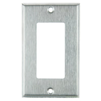 1 Gang Decorative Plate Steel Finish