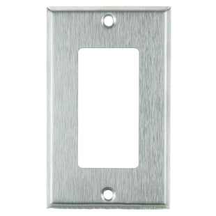 1 Gang Decorative Plate Steel Finish