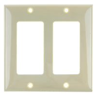 2 Gang Decorative Plate Ivory Finish