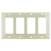 4 Gang Decorative Plate Ivory Finish