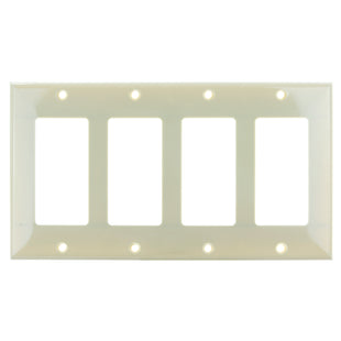 4 Gang Decorative Plate Ivory Finish