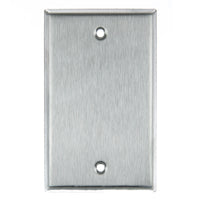 1 Gang Blank Plate Steel Finish