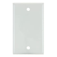 1 Gang Blank Plate White Finish