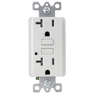 20Amp Gfci Receptacle Tamper Resistant White Finish