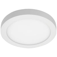 7" Surface Mounted Mini Flat Panel Fixture, White Finish 3000K - Warm White