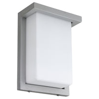 8" Porch Light Silver Finish CCT Selectable