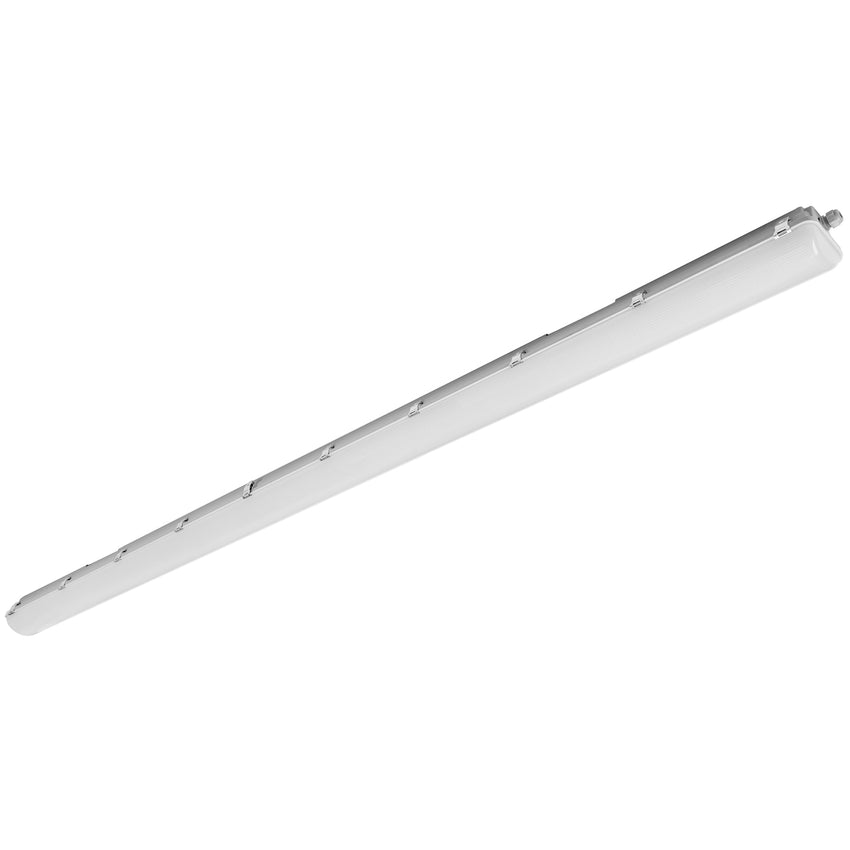 8' Vapor Proof Fixture, Gray Finish CCT Selectable