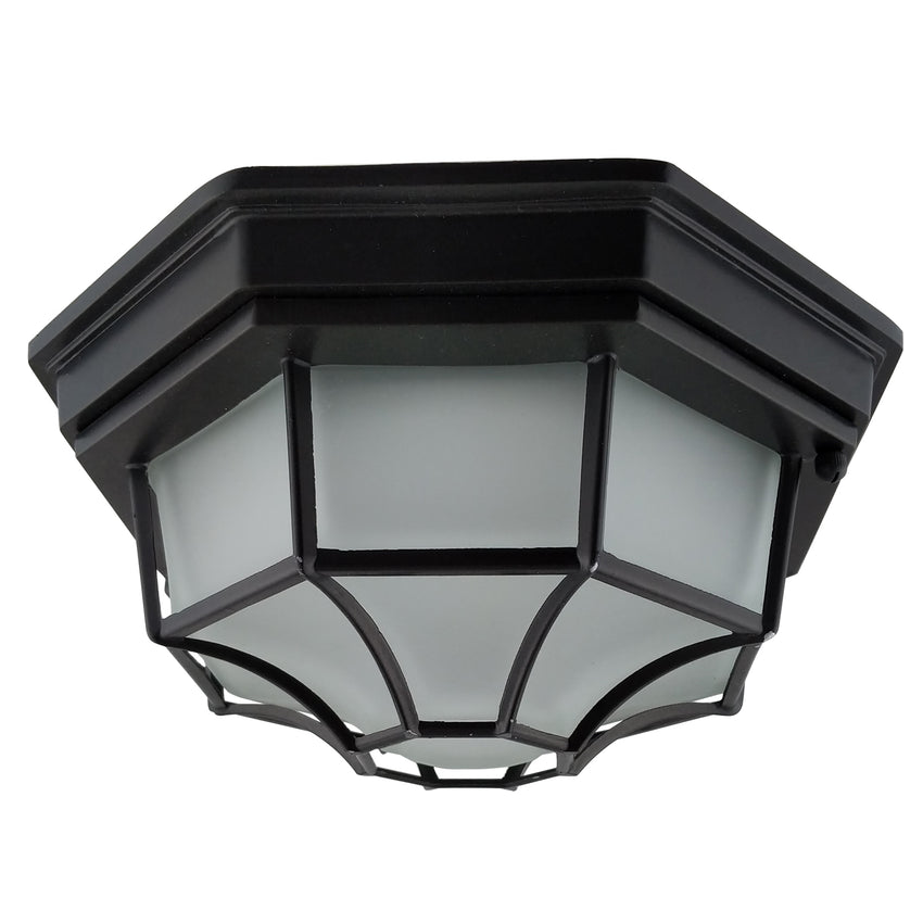 Decorative  Porch Light Black Finish CCT Selectable