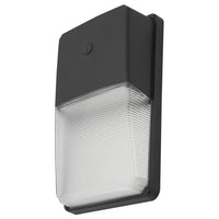 Outdoor Mini Wallpack with Photocell Sensor Black Finish CCT Selectable