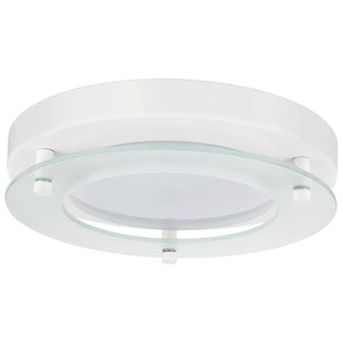 8" Surface Mounted Solid Band Fixture, White Finish 3000K - Warm White