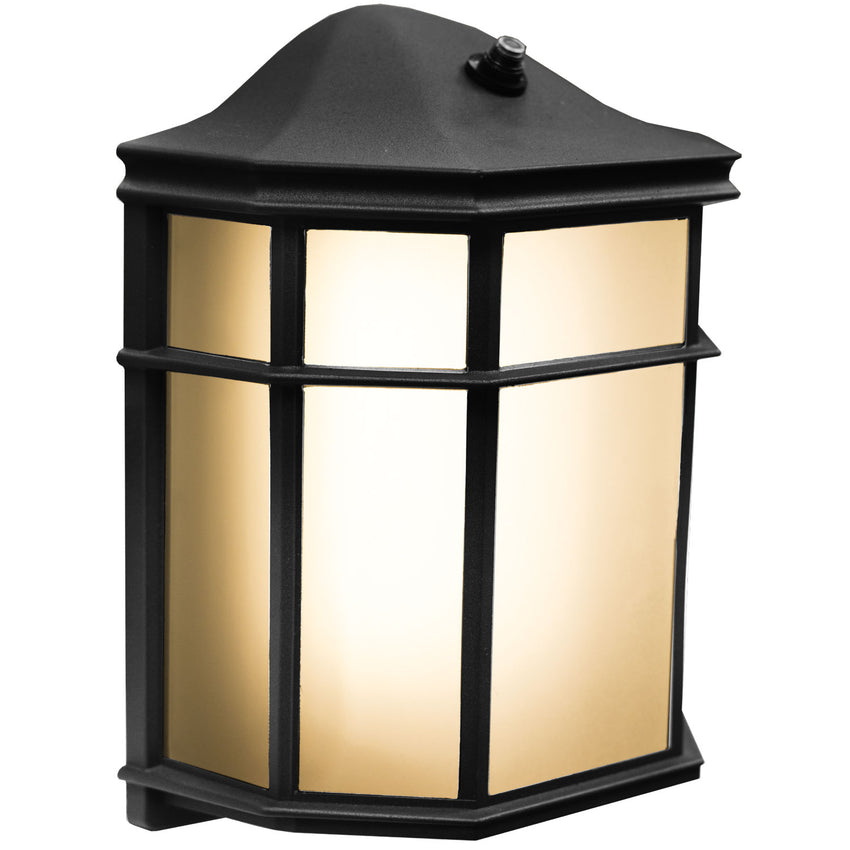 Decorative Porch Light Black Finish CCT Selectable