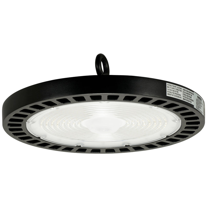 12.6" High Bay Fixture, Black Finish 5000K - Super White