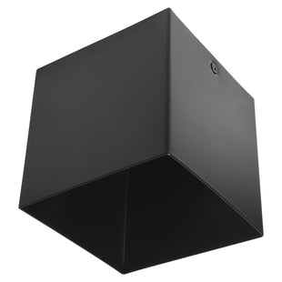 1 Light, Cube Style, Ceiling Space Collection, Black Finish