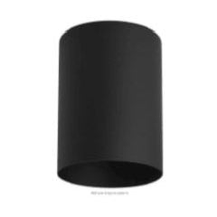 1 Light, Cylinder Style, Ceiling Space Collection, Black Finish